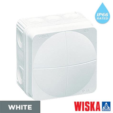 white wiska junction box|wiska outdoor junction box.